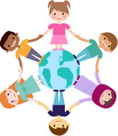 Volksschule Brockmann 
Vielfältiger Religionsunterricht
Kinder halten sich an den Händen um die Erdkugel herum. Zeichen für eine Gemeinschaft, egal welcher Religion oder Glaubensrichtung man angehört. Zeichen für Zusammenhalt. 
Wichtig und wertvoll